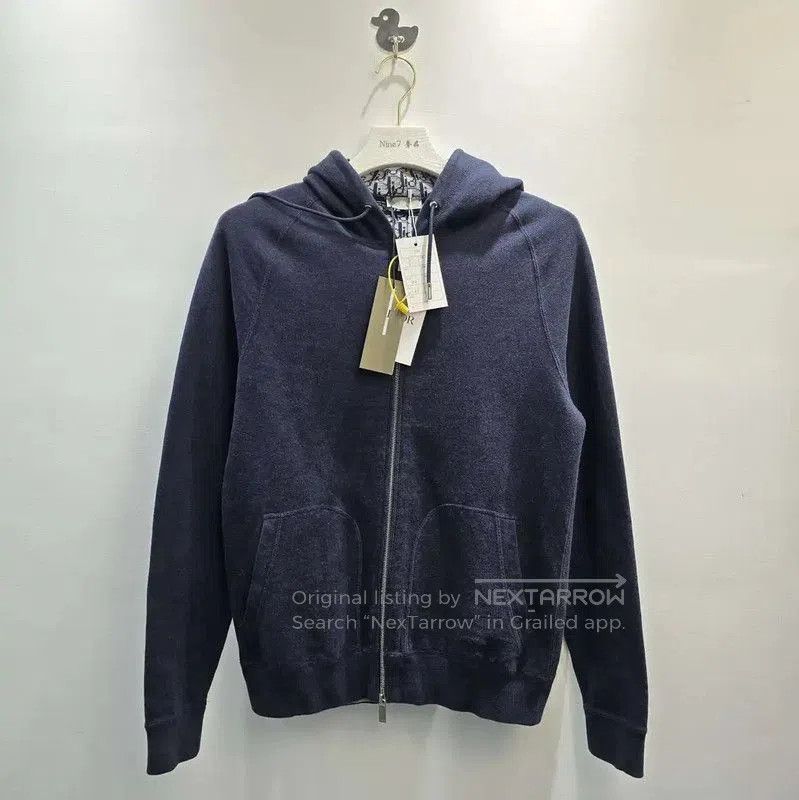 Dior Dior Men's Dark Blue Cotton Hoodie . Size US S / EU 44-46 / 1 - 1 Thumbnail