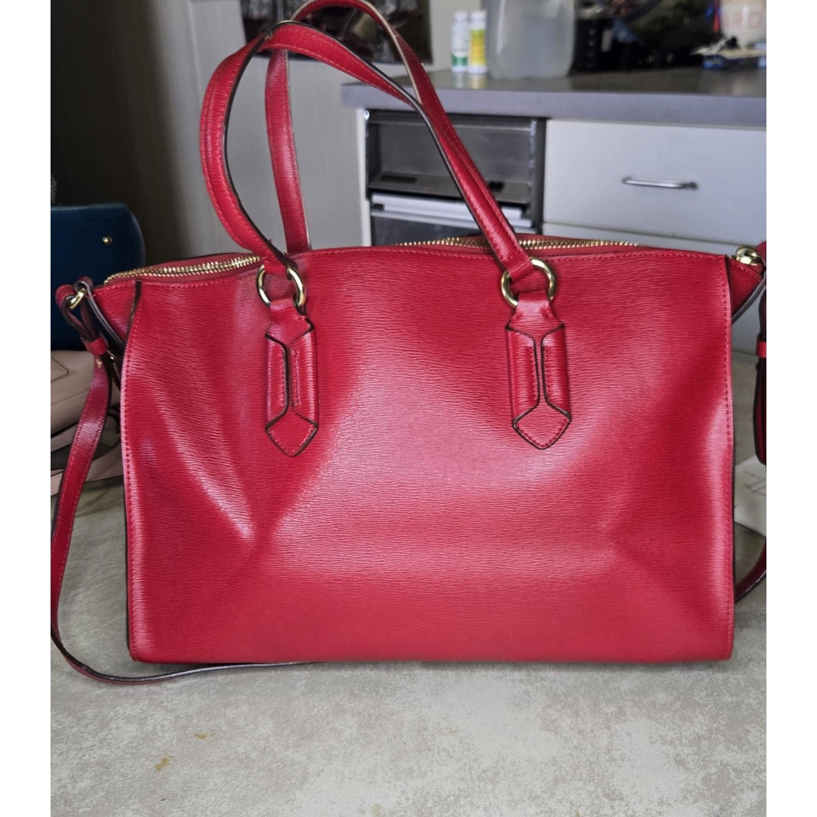 Ralph Lauren Ralph Lauren red leather handbag excellent condition Size ONE SIZE - 2 Thumbnail