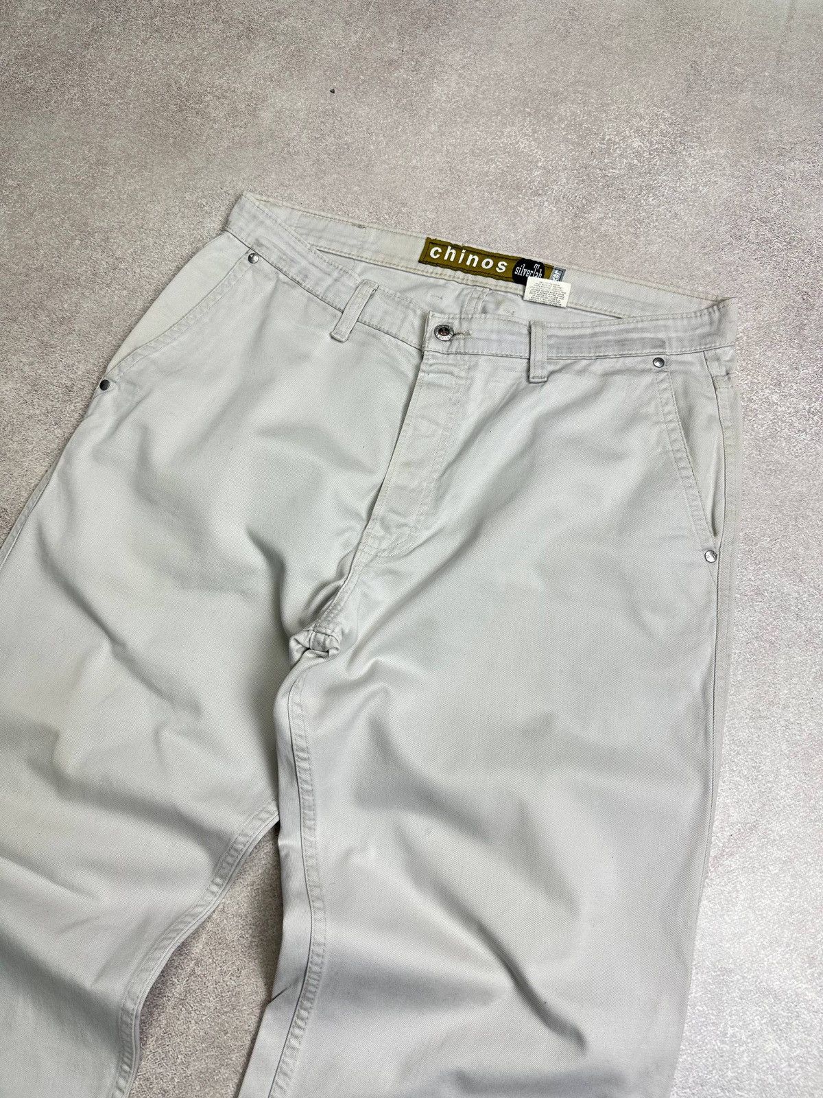 Bape × Levi's Vintage Levis Silver Tab Baggy Chino Pamts Gray Rare 36x32 Size US 36 / EU 52 - 5 Thumbnail