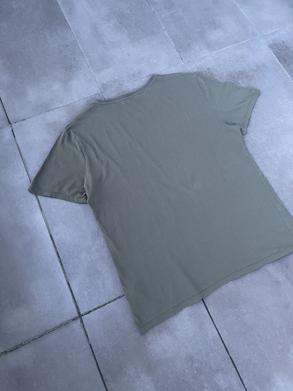 Balmain FW15 Balmain X HM Big Logo Swamp Green Short Sleeve T-Shirt Size US M / EU 48-50 / 2 - 9 Thumbnail