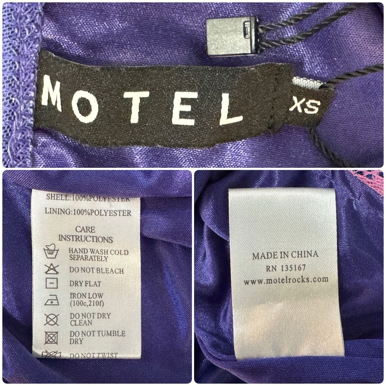 Dolls Kill DOLLS KILL MOTEL Lilac Rose Coty Mini Dress Lace Club Party Size XS / US 0-2 / IT 36-38 - 12 Thumbnail