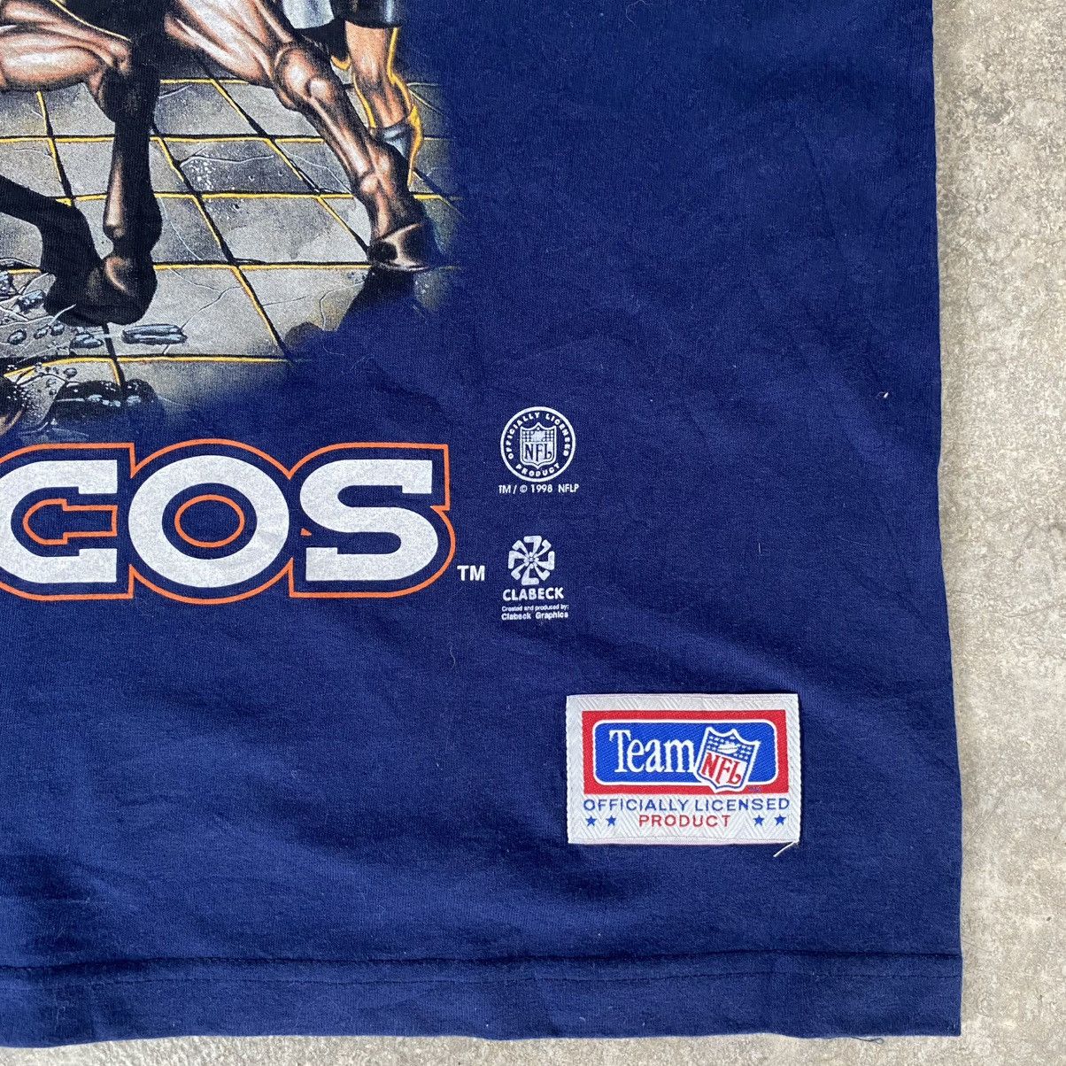 NFL Vintage 1998 Denver Broncos Graphic NFL Tee Size US XL / EU 56 / 4 - 8 Thumbnail