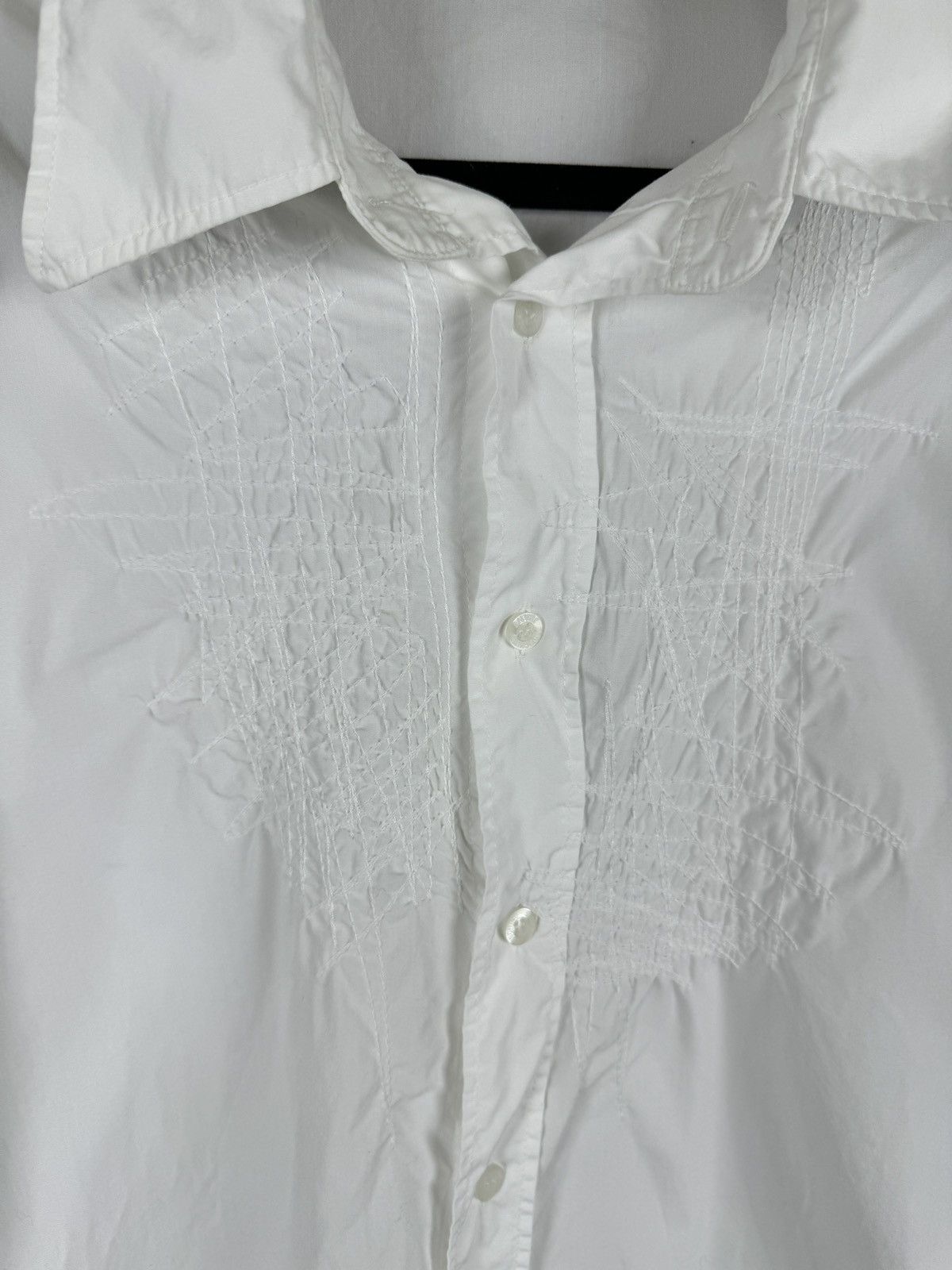 Moschino Moschino Jeans vintage designer sewn white button up shirt Size US XXL / EU 58 / 5 - 10 Thumbnail