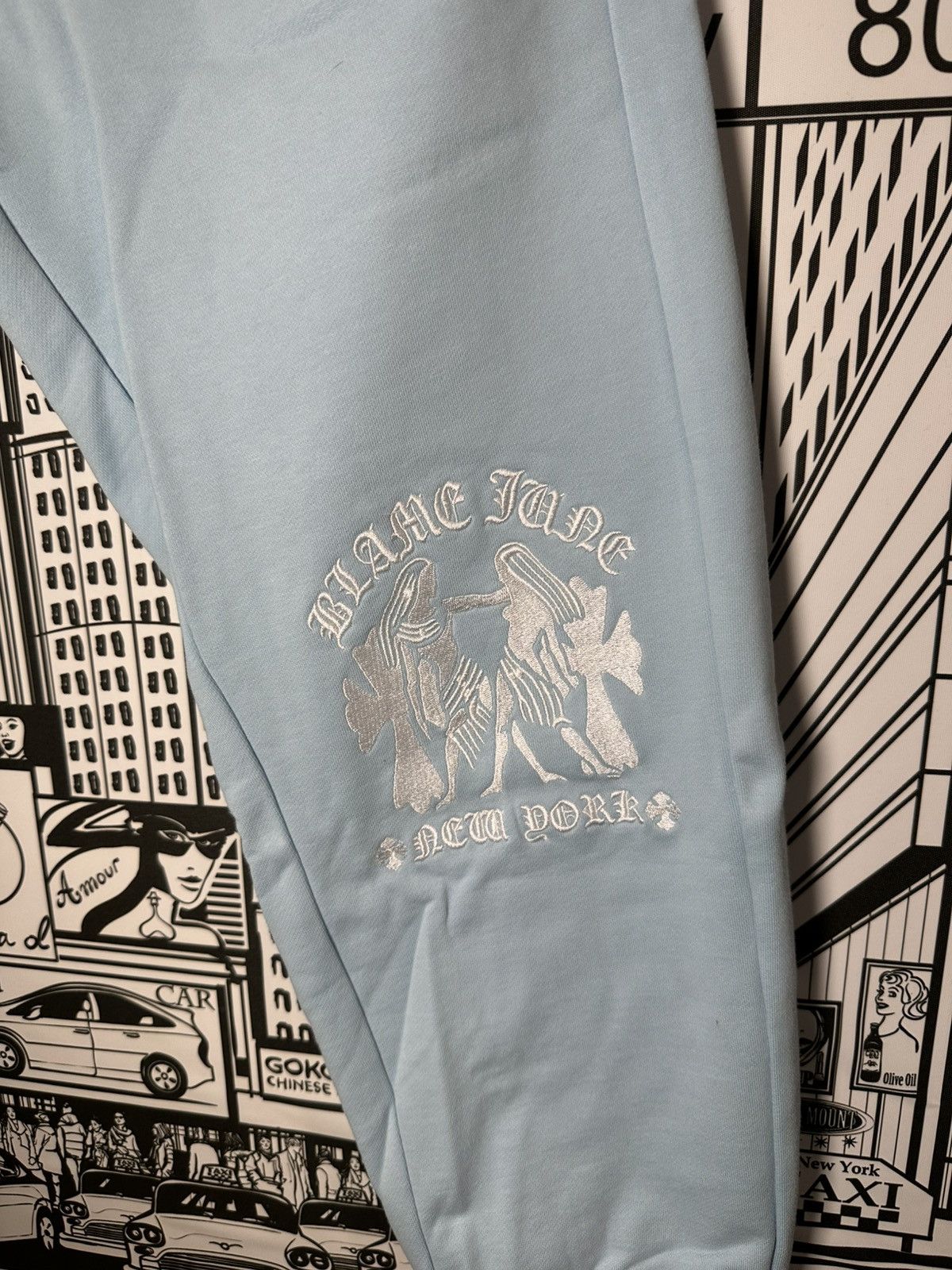 Other Blame June & Co. Gemini Sweatpants Small Baby Blue Size US 30 / EU 46 - 4 Thumbnail