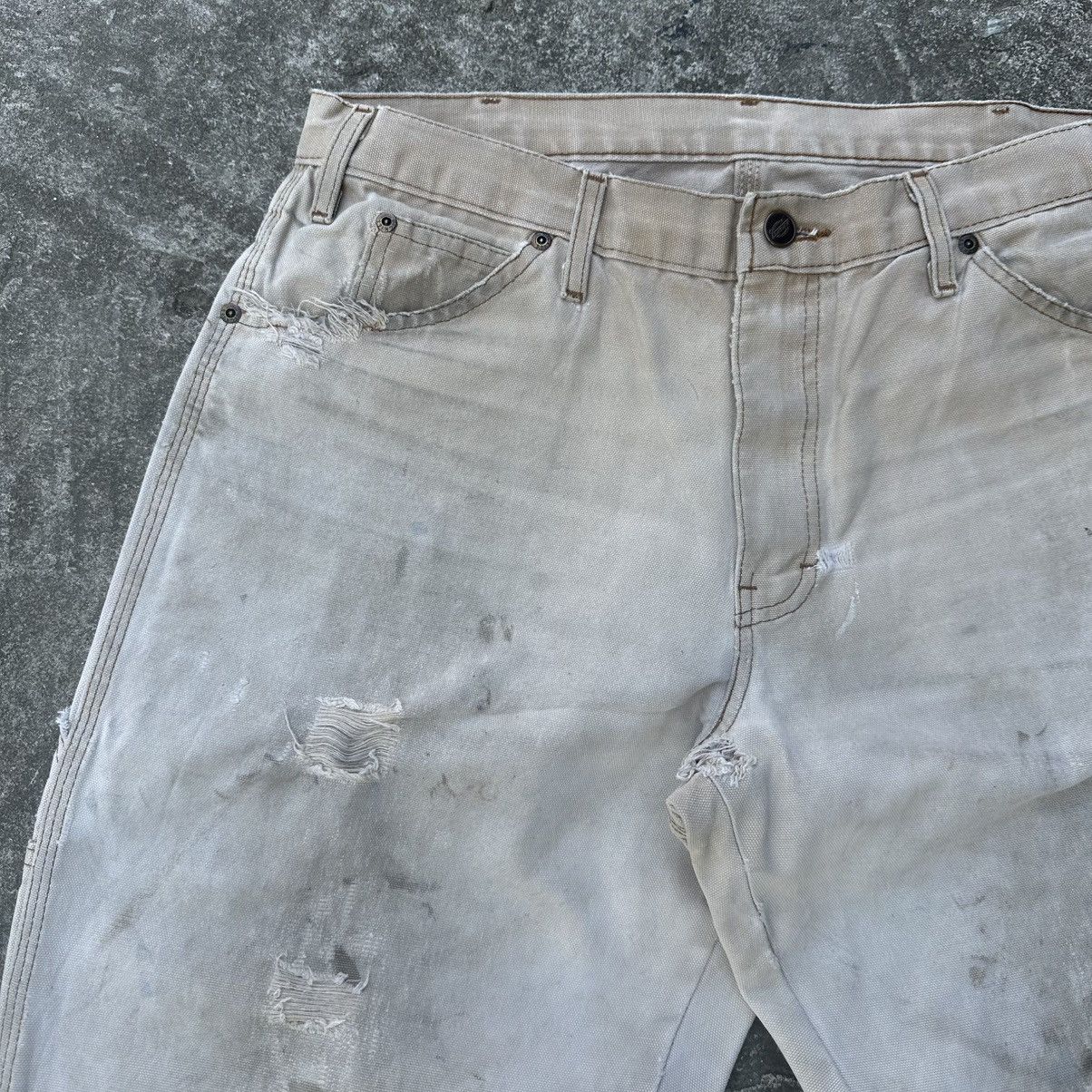 Carhartt (34x31) Grail Vintage Distressed Faded Tan Dickies Carpenter Size US 34 / EU 50 - 10 Thumbnail