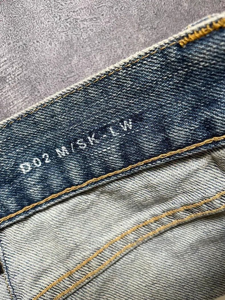 Saint Laurent Paris Saint Laurent Paris Blue Washed Destroyed Chain Link Denim Size US 29 - 6 Thumbnail