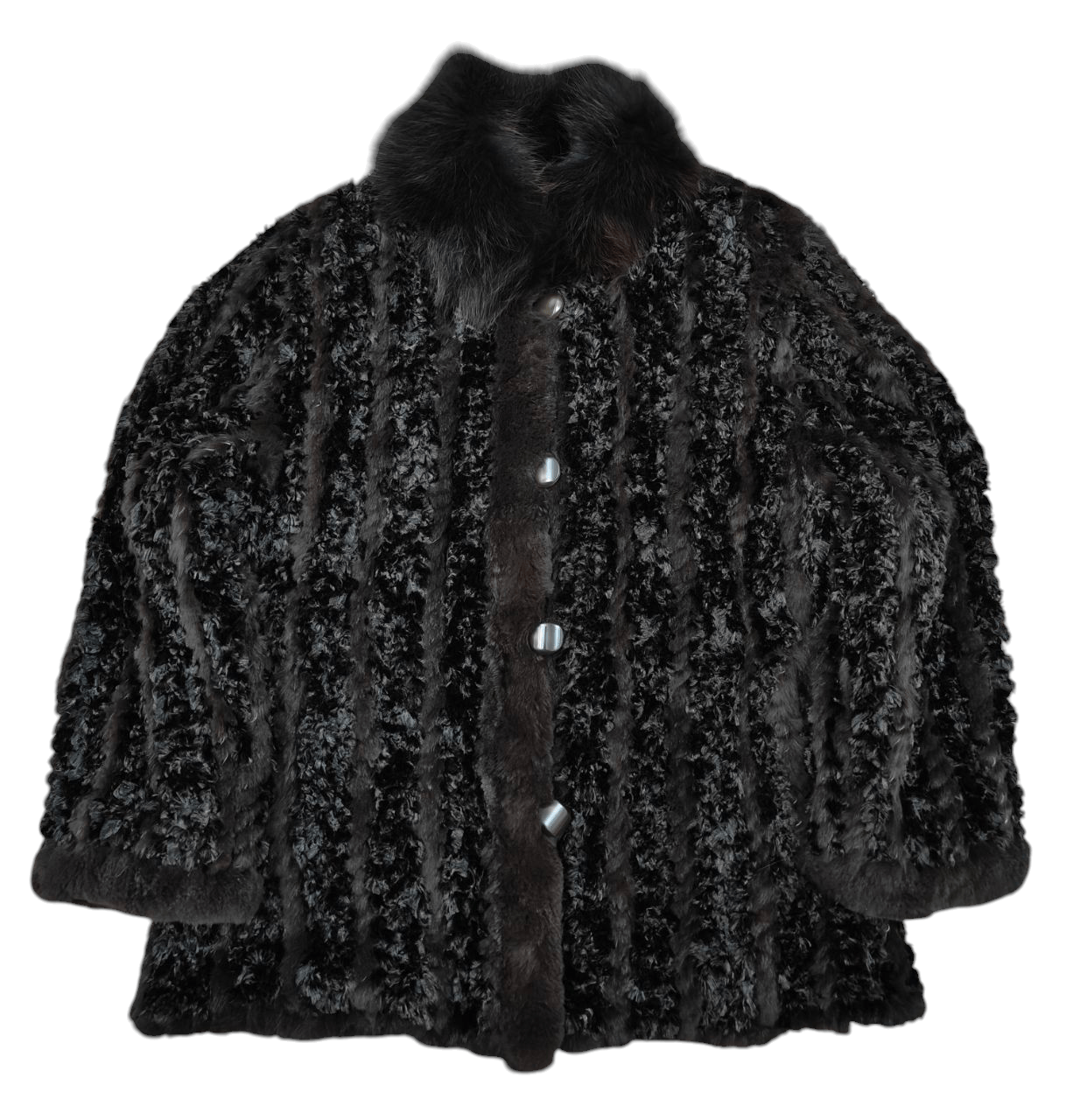 Japanese Brand Japanese Reversible Rabbit Fur Jacket Size M / US 6-8 / IT 42-44 - 2 Thumbnail