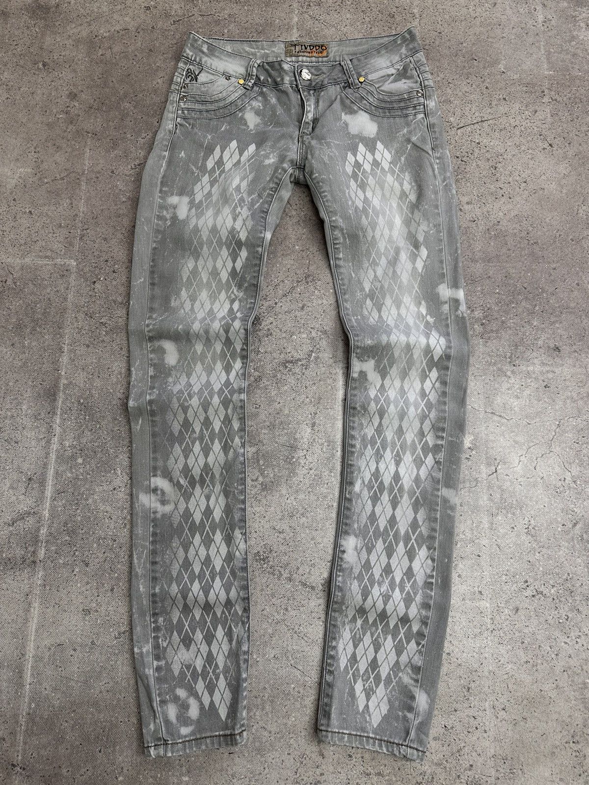 14th Addiction Vintage Denim Flared Pants Miss Sixty Denim Diesel Style Size 28" / US 6 / IT 42 - 2 Thumbnail