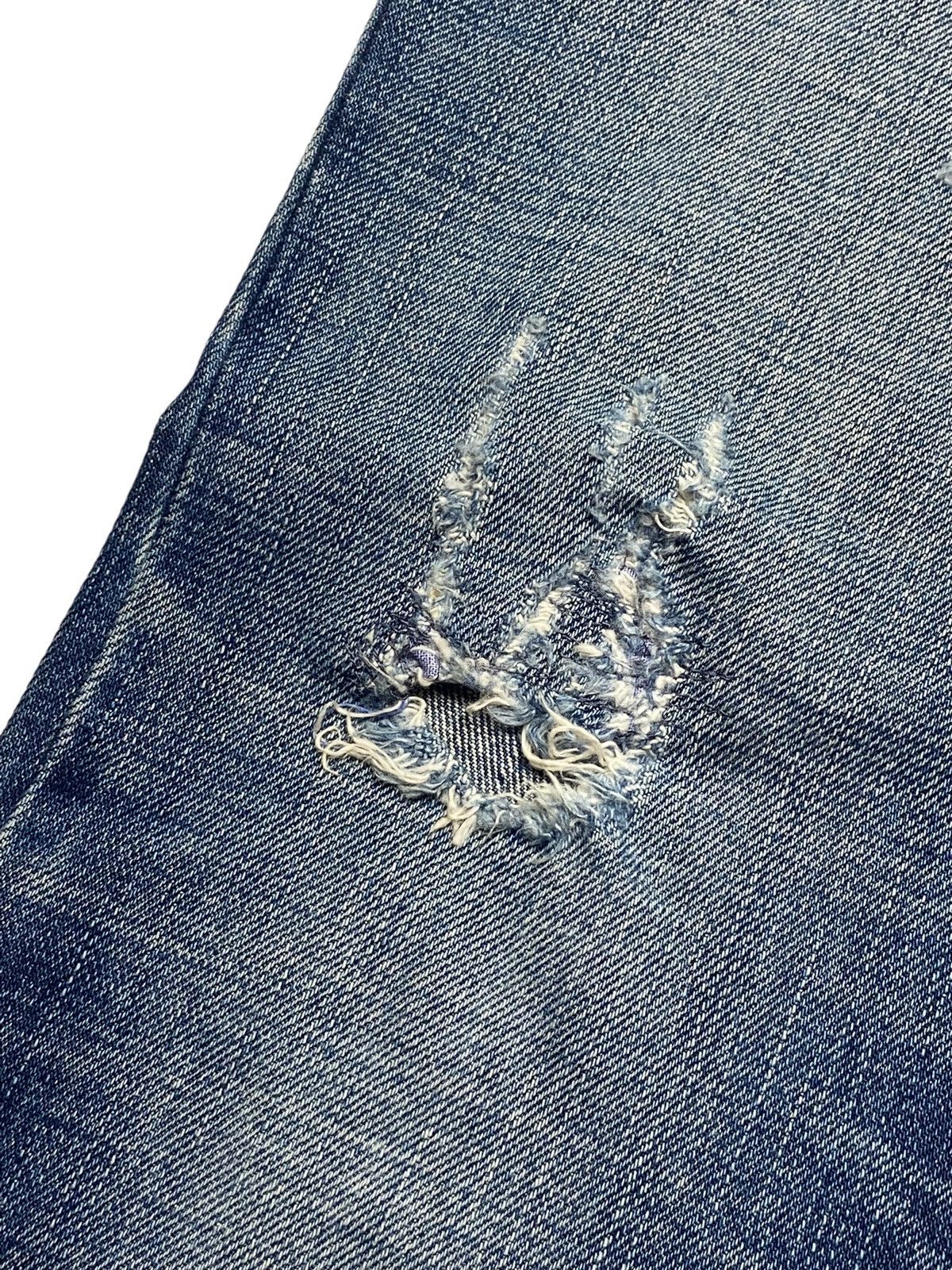 Burberry 2000s Burberry - Flared Distressed Denim Size US 30 / EU 46 - 5 Thumbnail
