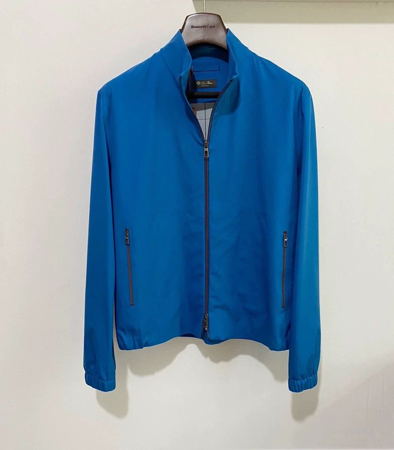 Loro Piana LORO PIANA Lightweight bomber jacket with tech fabric and Size US L / EU 52-54 / 3 - 1 Thumbnail