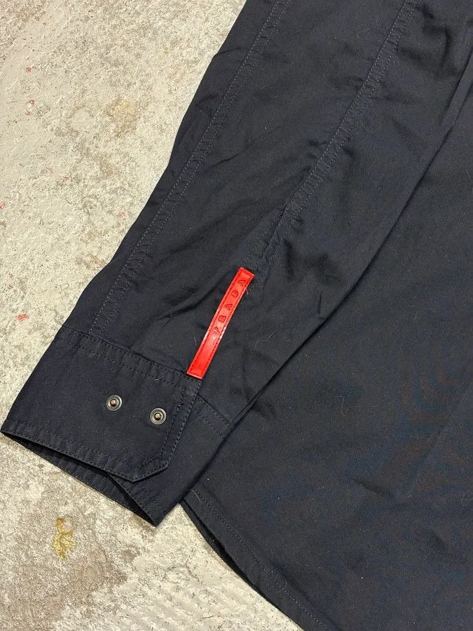 Designer × Prada × Vintage 2000s Prada Linea Rossa Navy Italian Shirt Size US S / EU 44-46 / 1 - 6 Thumbnail