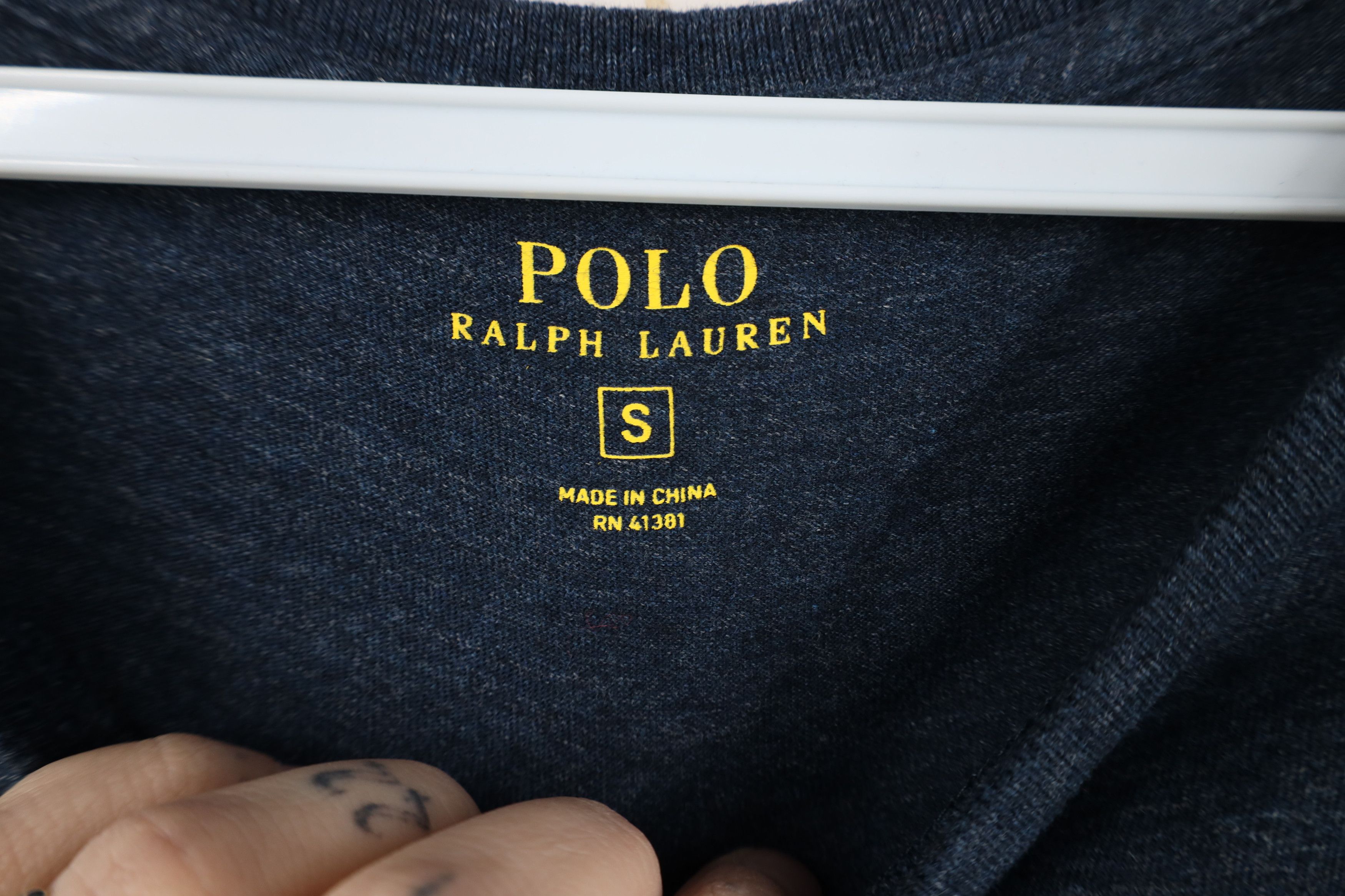 Ralph Lauren Vintage Y2K Ralph Lauren Long Sleeve T-Shirt Blue Cotton Size US S / EU 44-46 / 1 - 7 Thumbnail