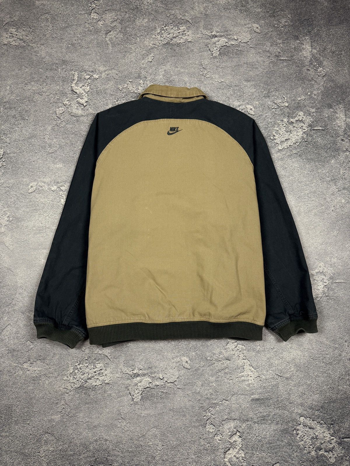 Nike × Vintage 90s Nike Vintage Oversize Bomber Denim Jacket Size US XL / EU 56 / 4 - 2 Thumbnail
