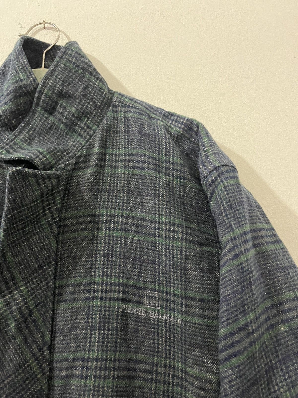 Pierre Balmain 💥TRUE VINTAGE Pierre Balmain Plaid Zipper Heavy Jacket Size US L / EU 52-54 / 3 - 3 Thumbnail