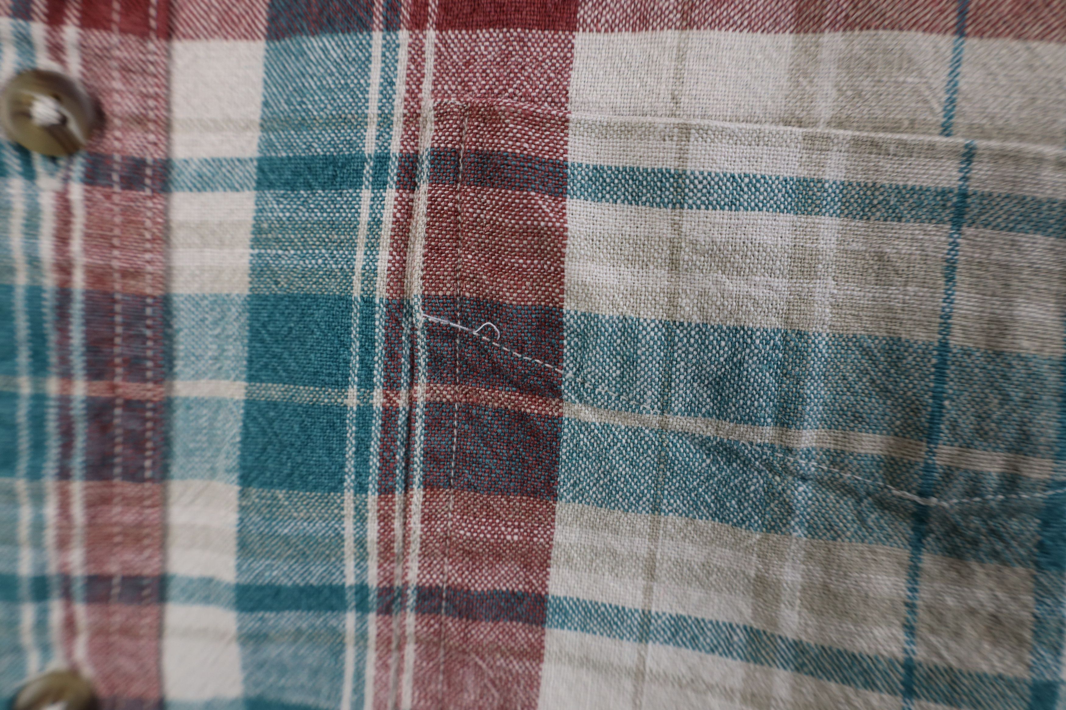 L.L. Bean Vintage 90s LL Bean Linen Blend Short Sleeve Button Shirt Size US XL / EU 56 / 4 - 4 Thumbnail