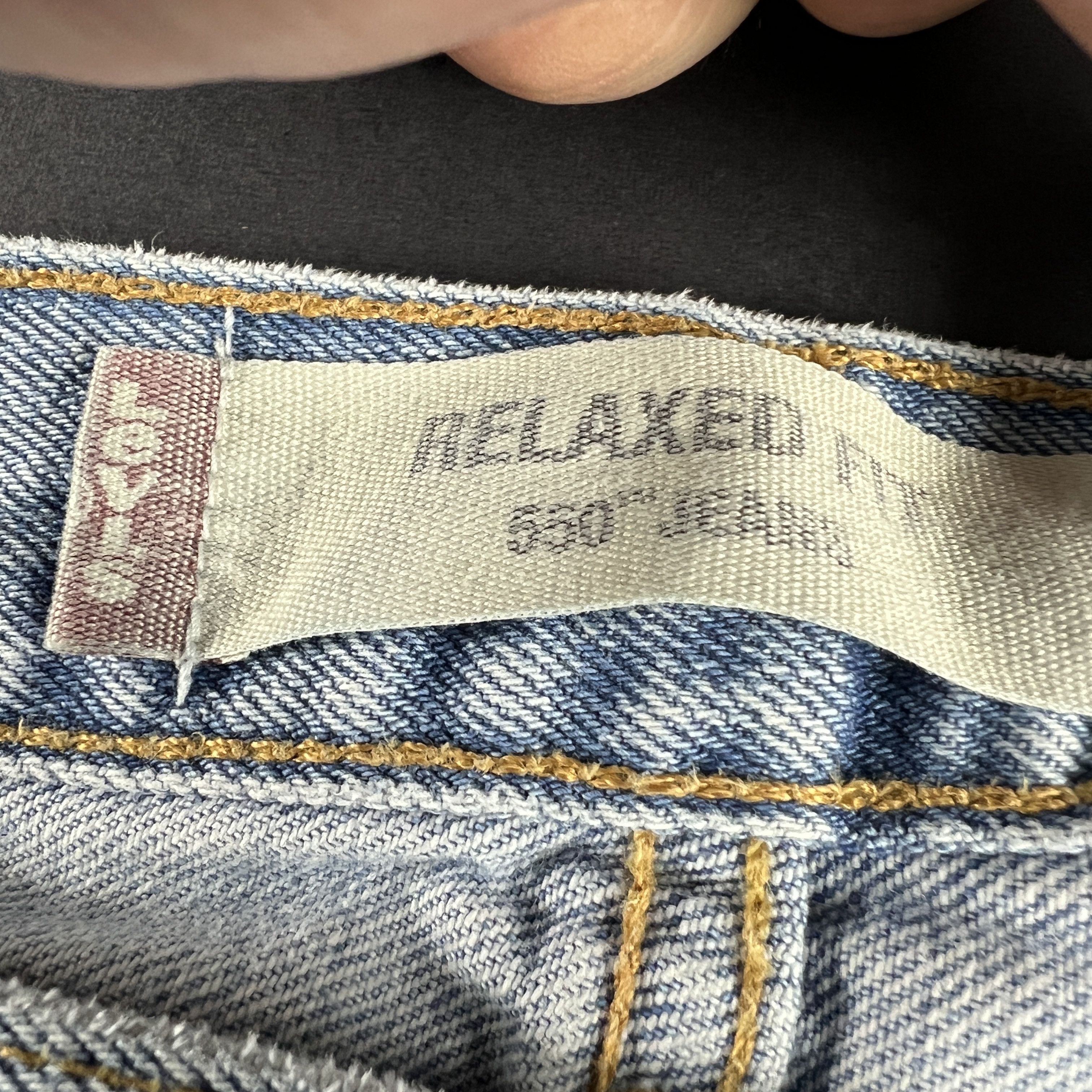 Levi's × Vintage Y2K Levi's Jean 550 Relaxed Straight Light Blue Cotton Denim Size US 37 - 11 Thumbnail