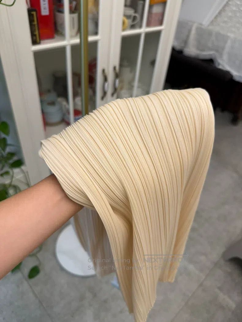 Issey Miyake Issey Miyake size:3 Iridescent Beige Midi Skirt Size 31" - 7 Thumbnail