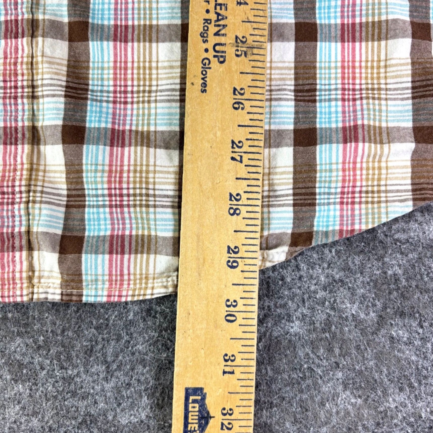 Aeropostale Aeropostale Mens Plaid Button-Up Shirt XL Long Sleeve Nylon? No, Cotton Western Shirt Button-Down 90s Vintage Casual Brown Size US XL / EU 56 / 4 - 5 Thumbnail