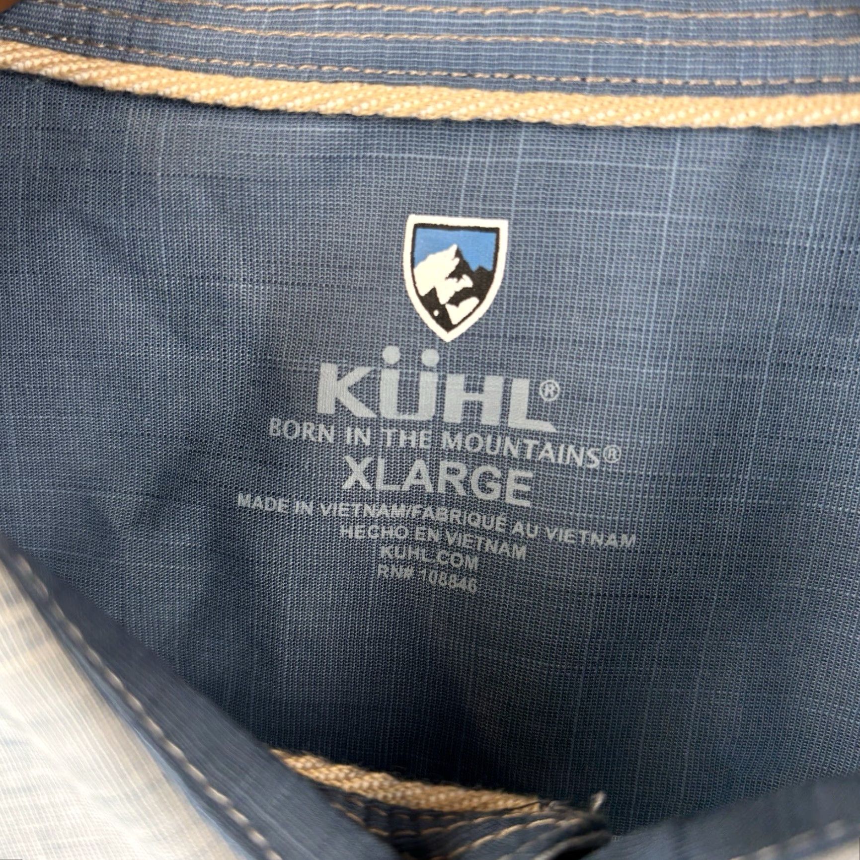 Vintage KUHL Karib Shirt Mens XL Light Blue Cotton Blend Short Sleeve Outdoor 7259 Size US XL / EU 56 / 4 - 3 Thumbnail