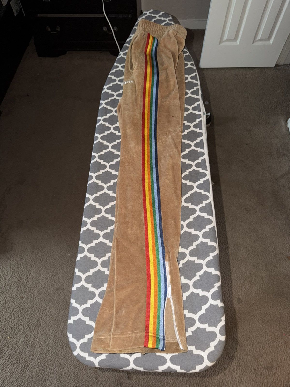 Palm Angels RAINBOW CHENILLE TRACK PANTS Size US 44 / EU 60 - 2 Thumbnail