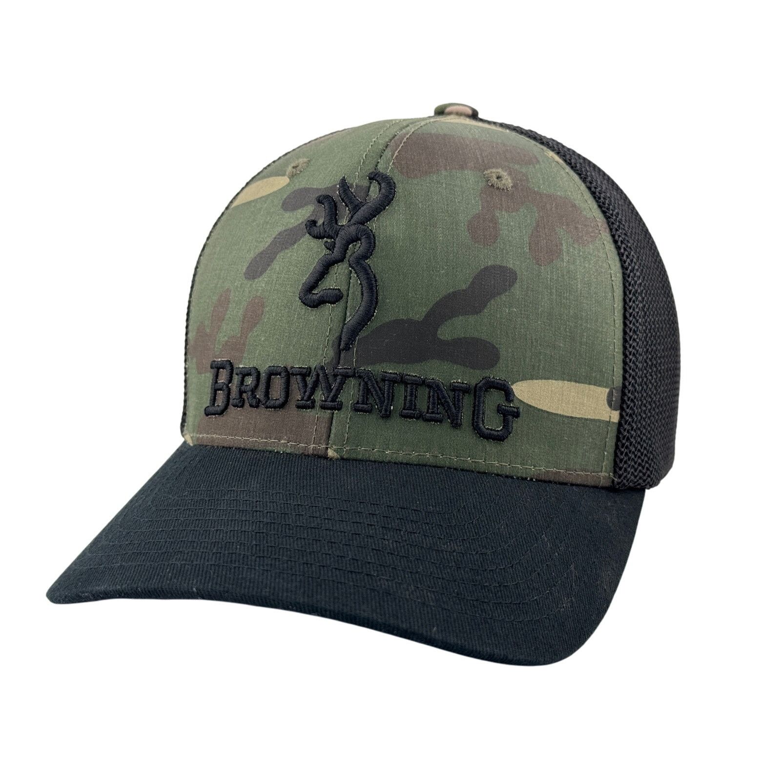 Other Camo Browning Hunting Hat - Deer Logo Flex Fit Cap Size ONE SIZE - 1 Thumbnail