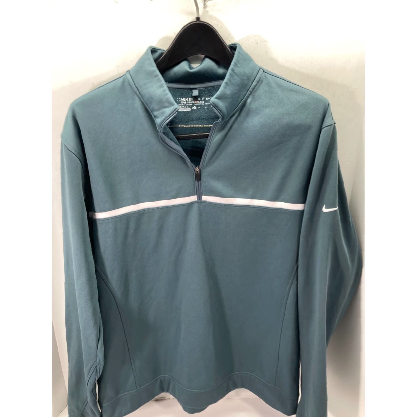 Nike Nike Golf Therma Fit Pullover Sweatshirt Mens M Blue 1/4 Zip Tour Performance Long Sleeve Sweatshirt Mens M Blue 1/4 Zip Tour Performance Size US M / EU 48-50 / 2 - 3 Thumbnail