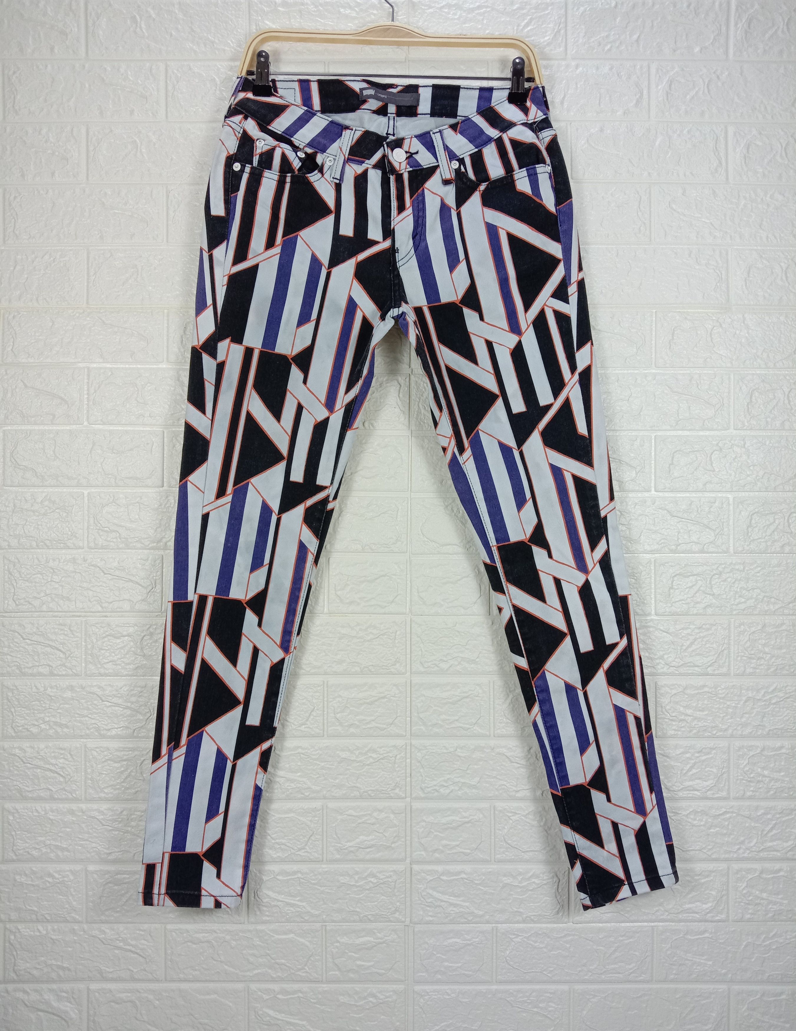 Levi's Levi's Geometric Design Multicolor Jeans Size 29" - 1 Thumbnail