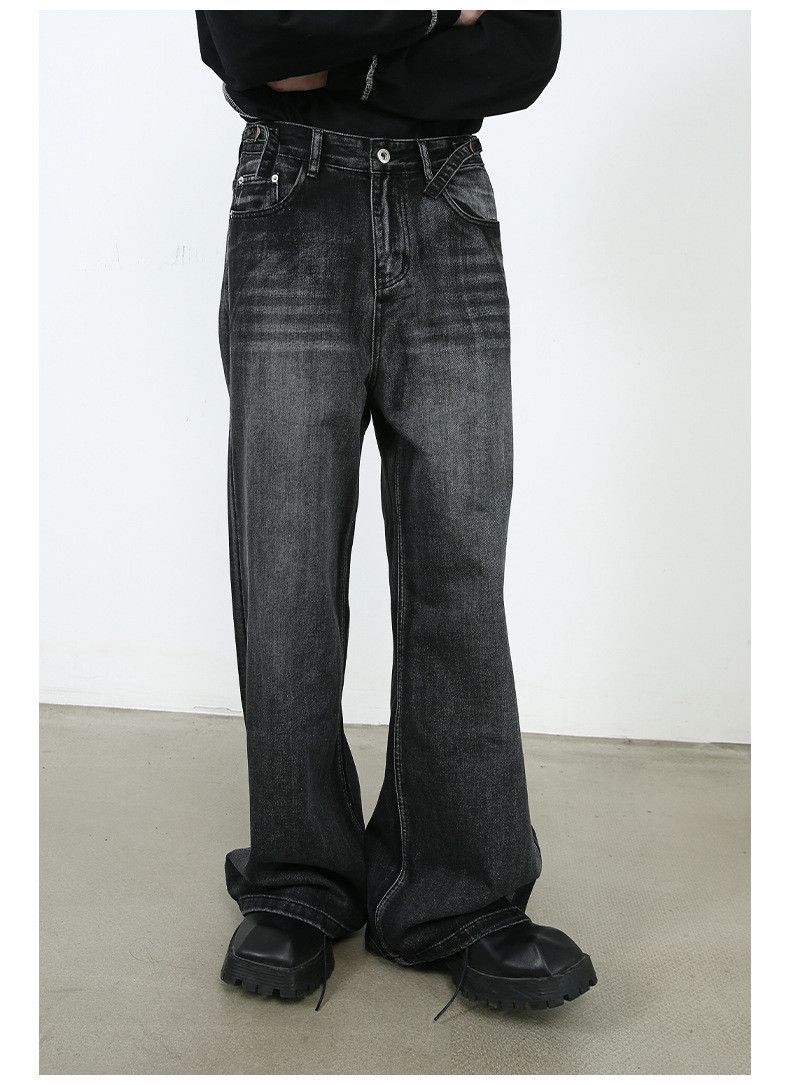 Japanese Brand × Jean Vintage washed cool oldschool wide-leg jeans Size US 32 / EU 48 - 1 Thumbnail