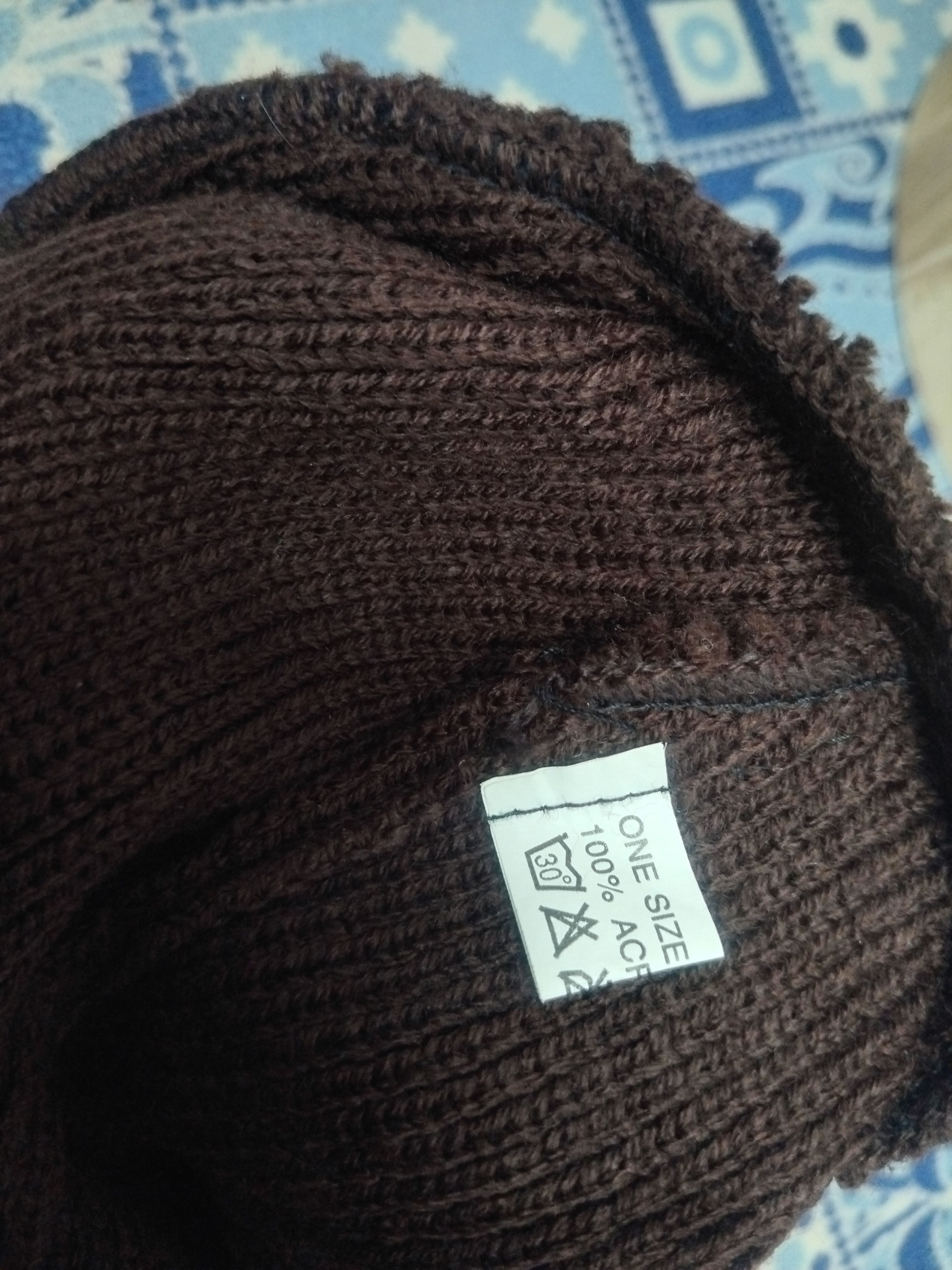 Japanese Brand 💥Bear chocolate colour beanie Size ONE SIZE - 2 Thumbnail
