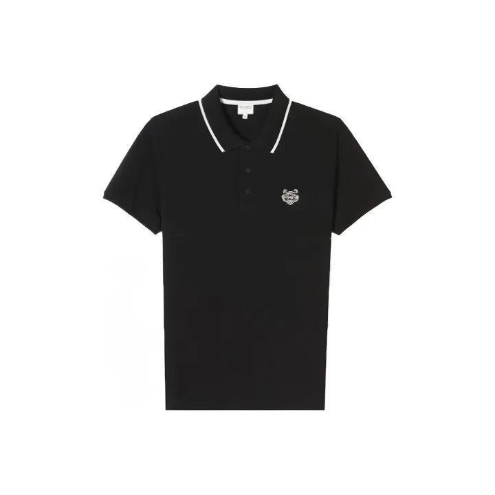 Kenzo KENZO Black Tiger Logo Short Sleeve Polo -2507 Size US XXL / EU 58 / 5 - 1 Thumbnail