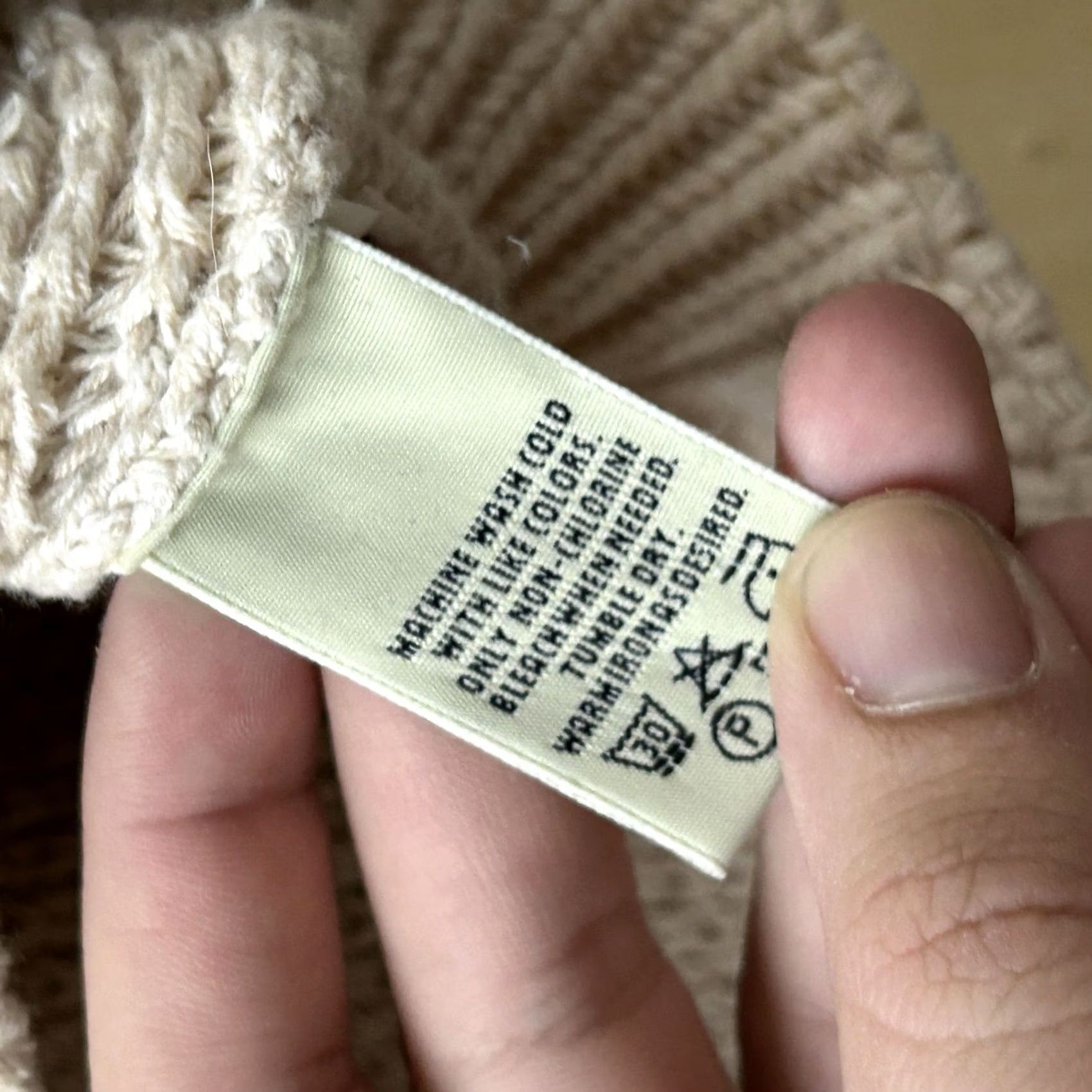 Eddie Bauer VINTAGE Eddie Bauer Sweater Mens XL Beige Waffle-Knit Cotton Crewneck Pullover Size US XL / EU 56 / 4 - 7 Thumbnail