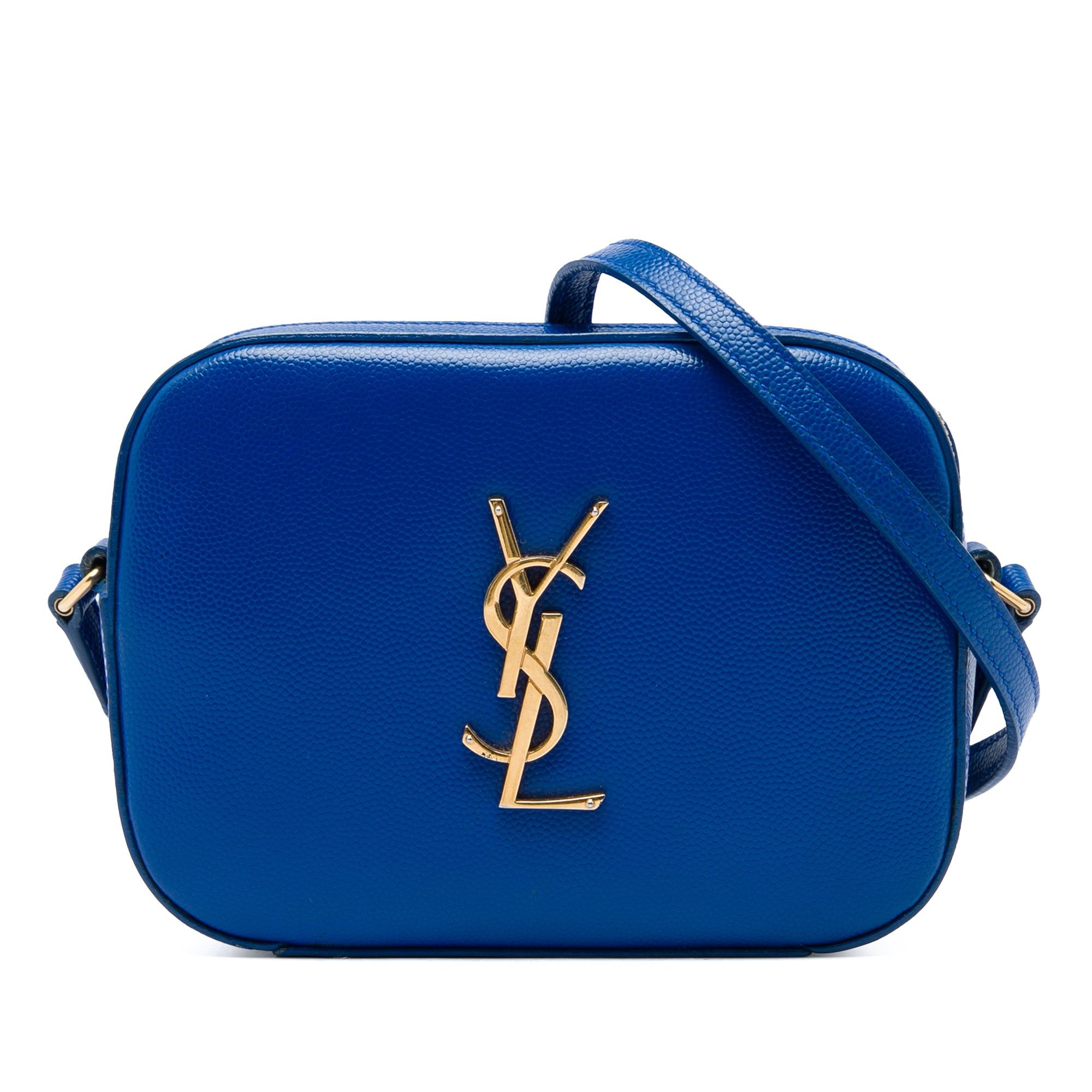 Saint Laurent Paris Grain De Poudre Classic Monogram Camera Bag Size ONE SIZE - 1 Thumbnail
