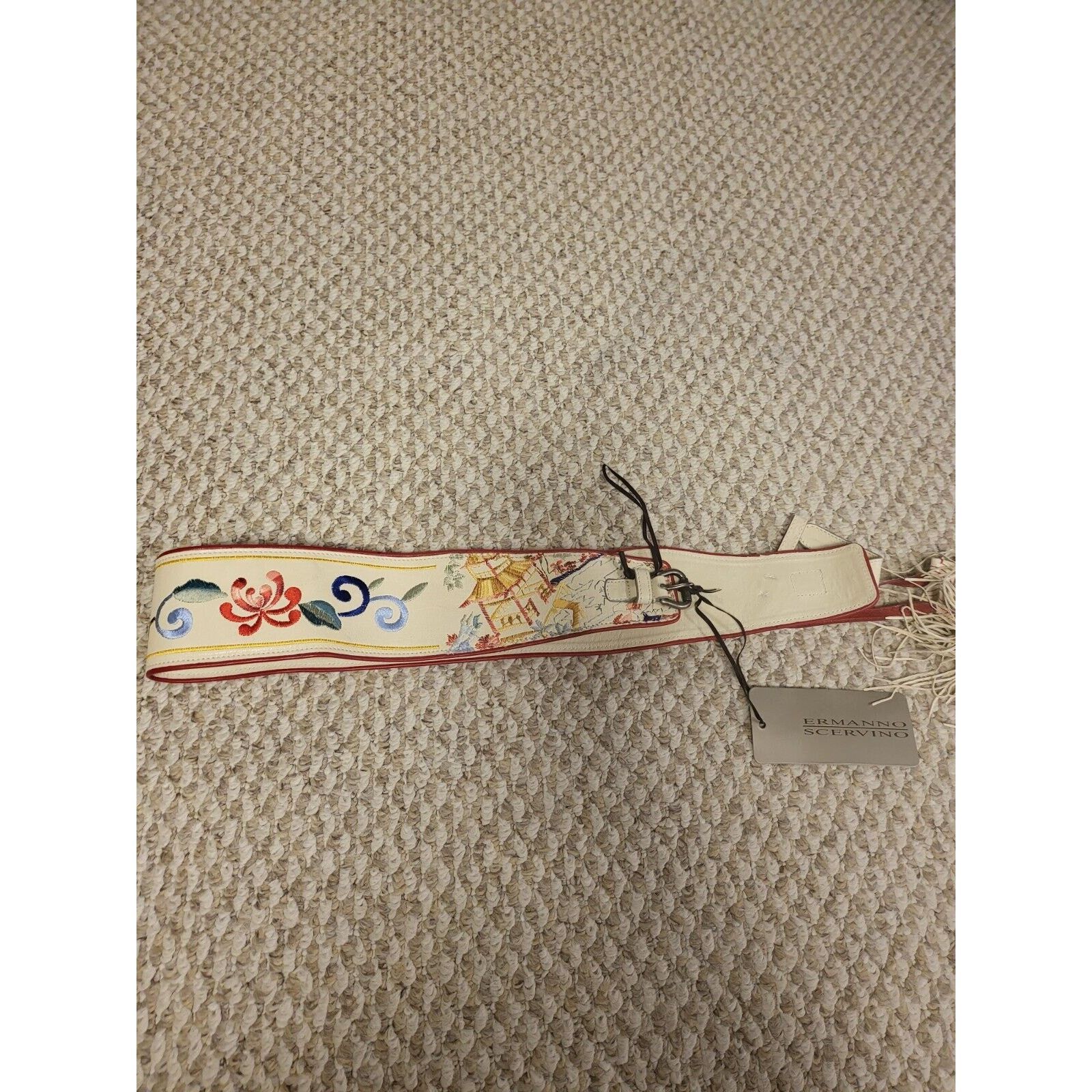 ermanno scervino woman Embroidered Belt Size 85