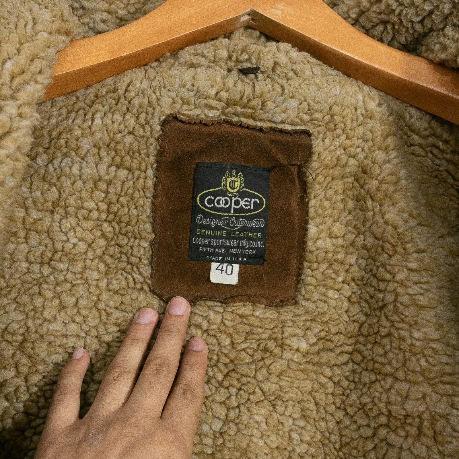 Cooper × Vintage Vintage Cooper Rough Out Suede Sherpa Jacket 40 - Distressed Size US M / EU 48-50 / 2 - 7 Thumbnail