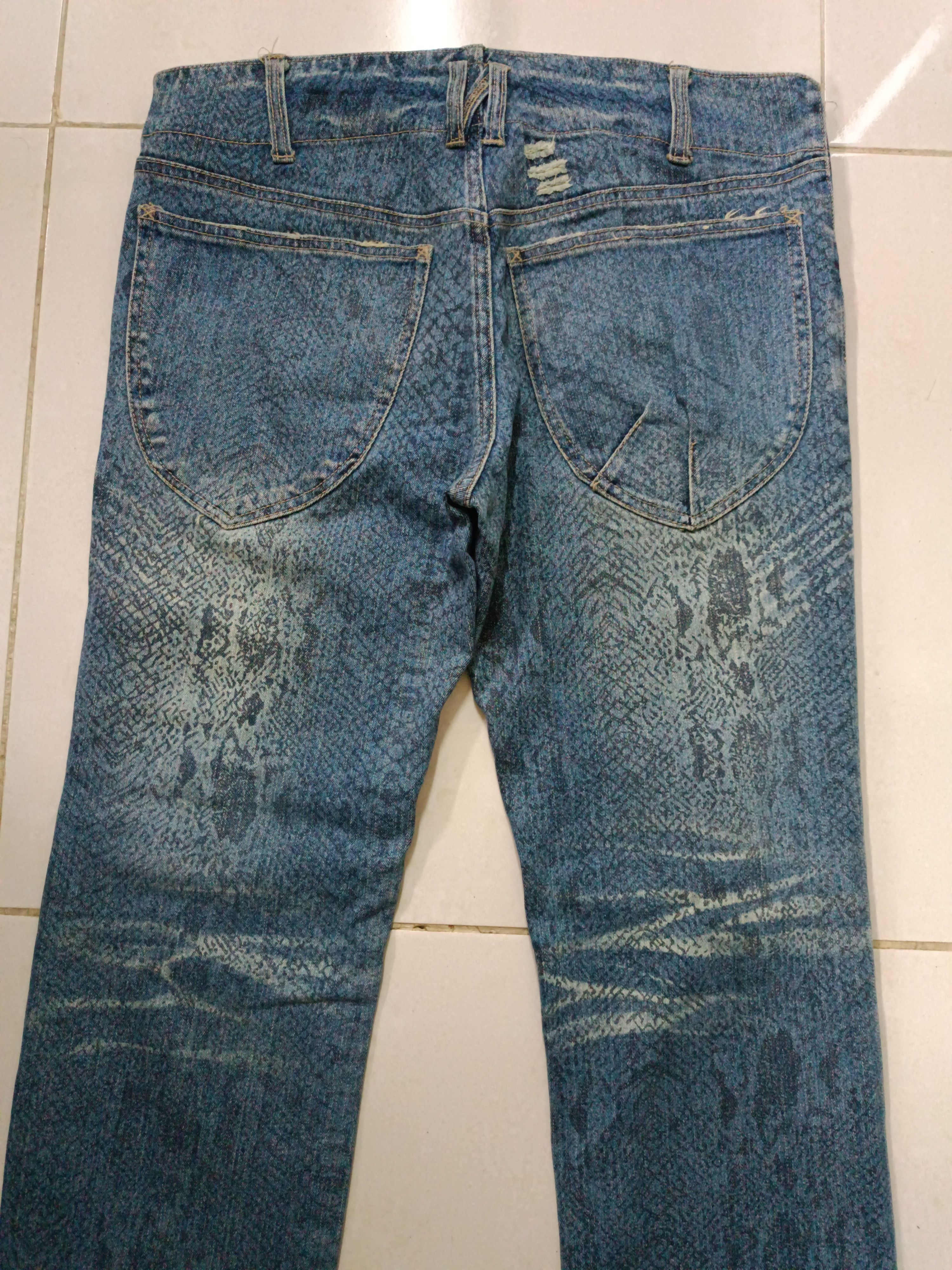 Japanese Brand × Jean RARE 🔥 Japanese Brand Snake Skin Distressed Jeans Size US 32 / EU 48 - 11 Thumbnail