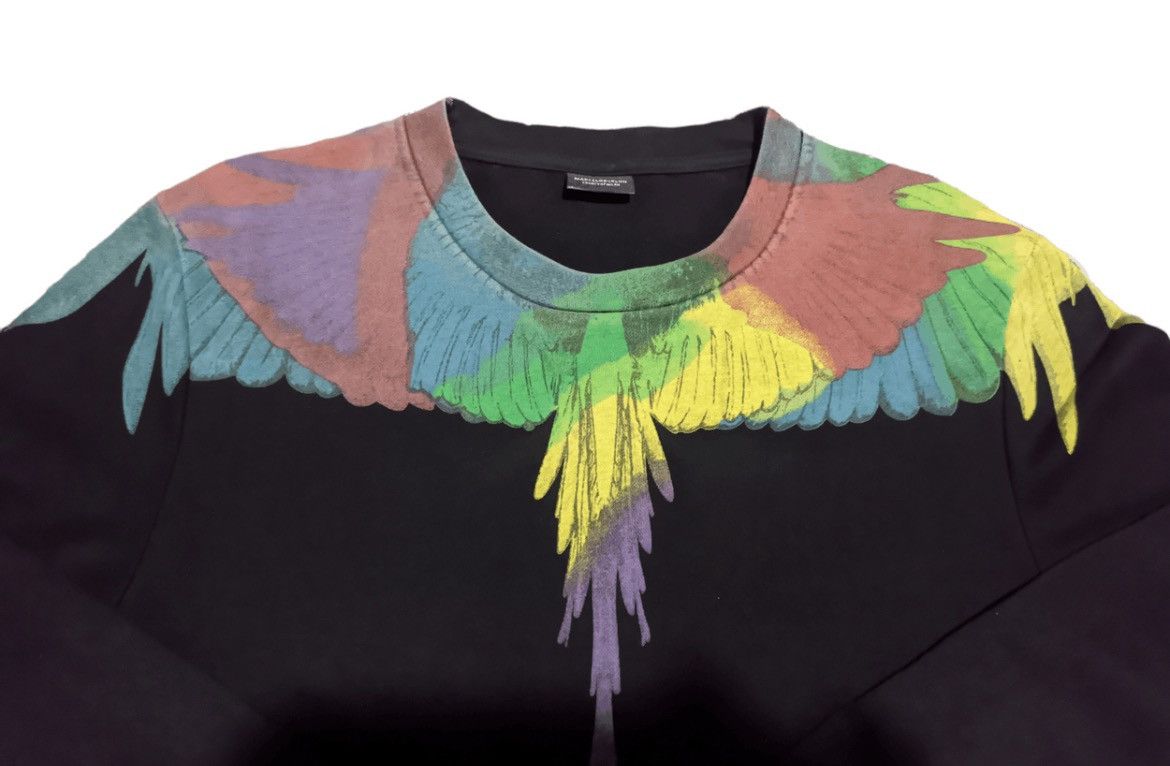 Marcelo Burlon Marcelo Burlon Black Valentine Wings Tee Size US M / EU 48-50 / 2 - 2 Thumbnail
