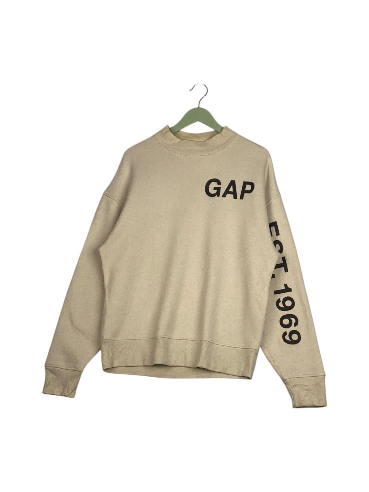 Gap × Vintage Vintage Gap Est.1969 Embroidered Crewneck Sweatshirt White Size US S / EU 44-46 / 1 - 2 Thumbnail