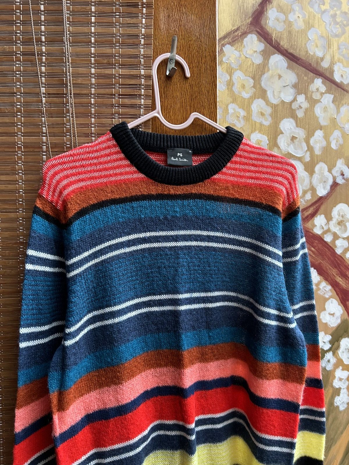 Paul Smith PS by Paul Smith Multi-Stripe Wool Blend Crewneck Sweater Size US S / EU 44-46 / 1 - 3 Thumbnail