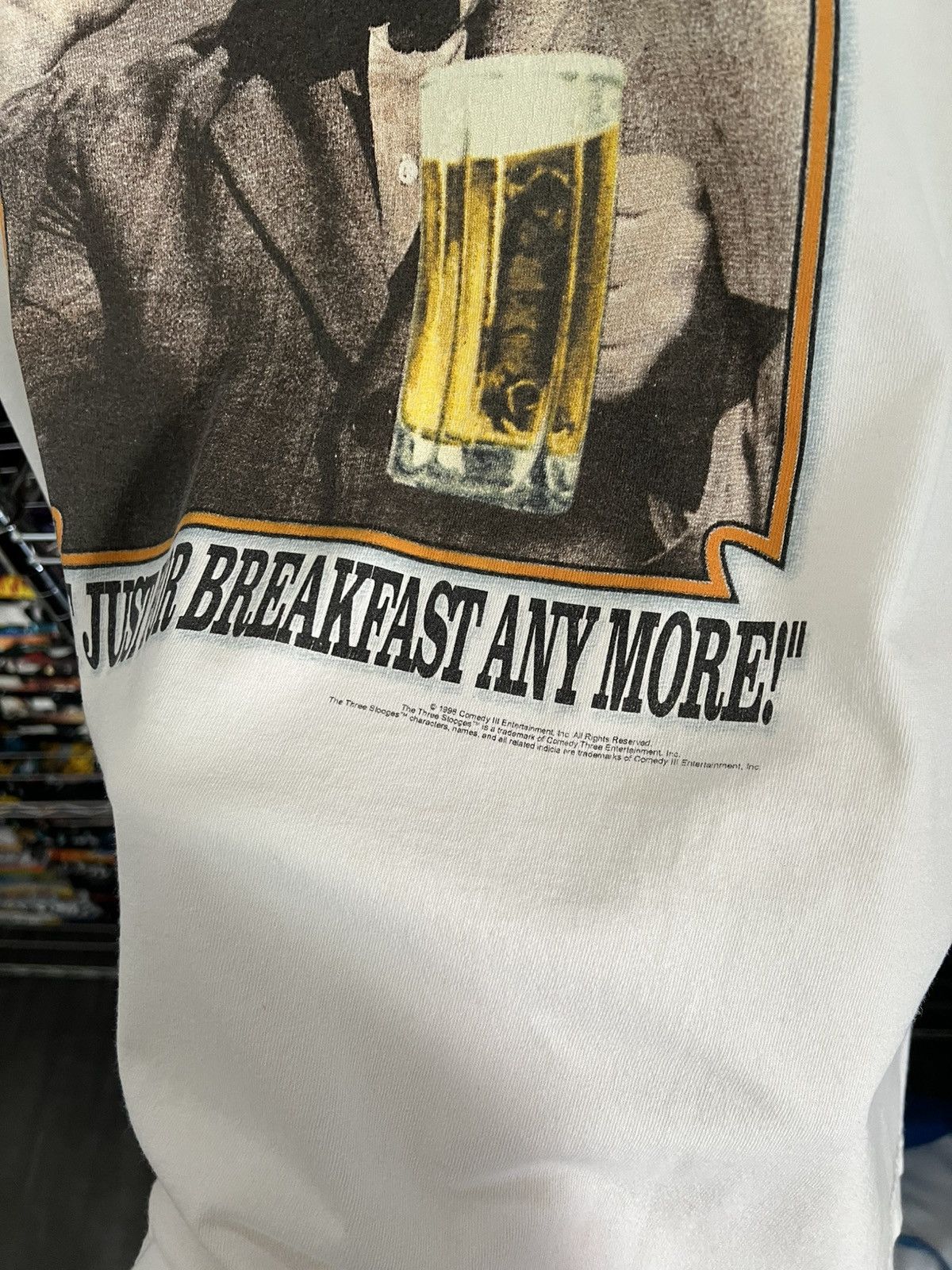 Vintage 1998 The Three Stooges Promo Movie Tee Size US XL / EU 56 / 4 - 3 Thumbnail