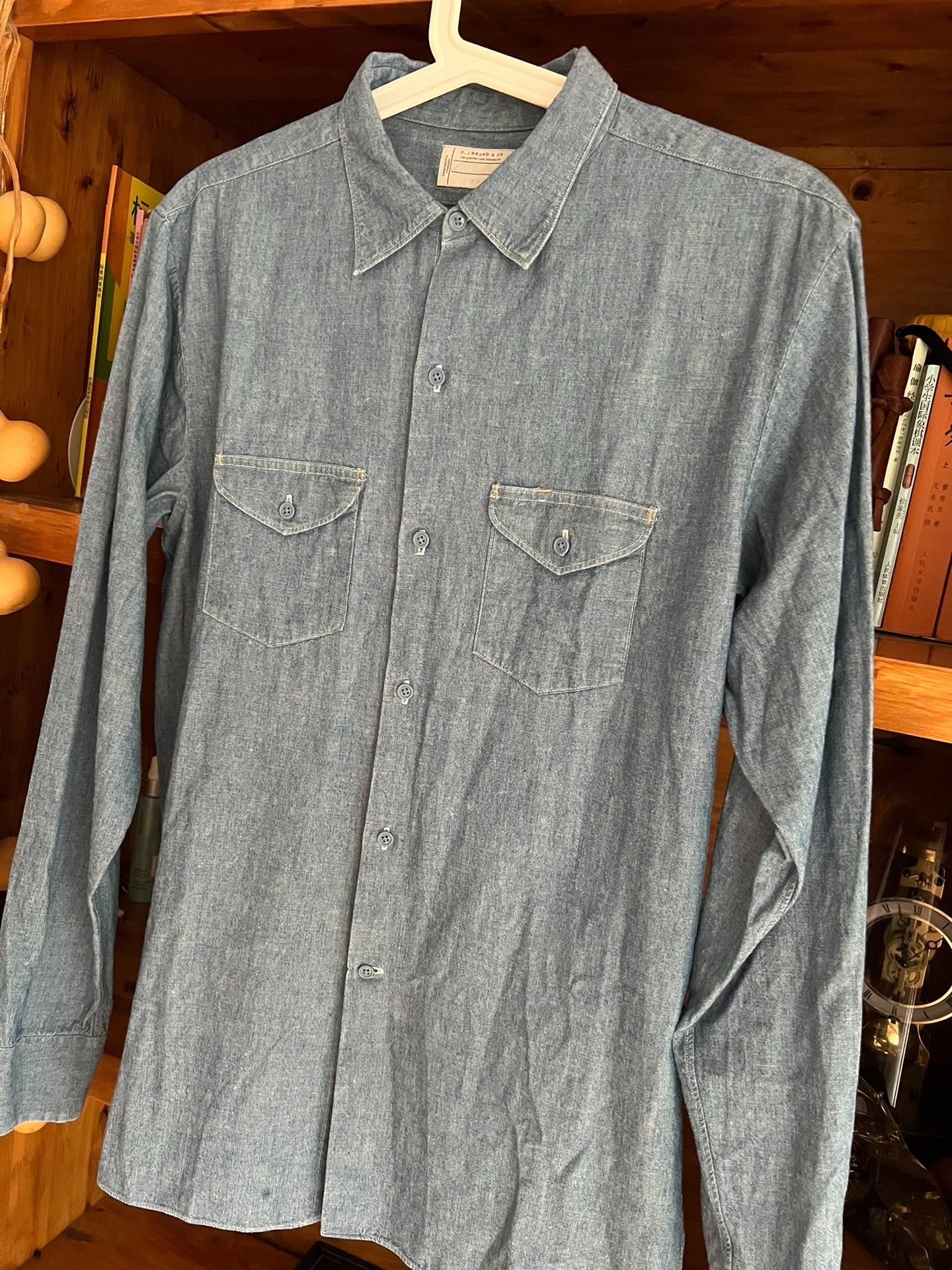 Old Joe Old Joe Vintage Indigo Denim Work Shirt Size US M / EU 48-50 / 2 - 3 Thumbnail