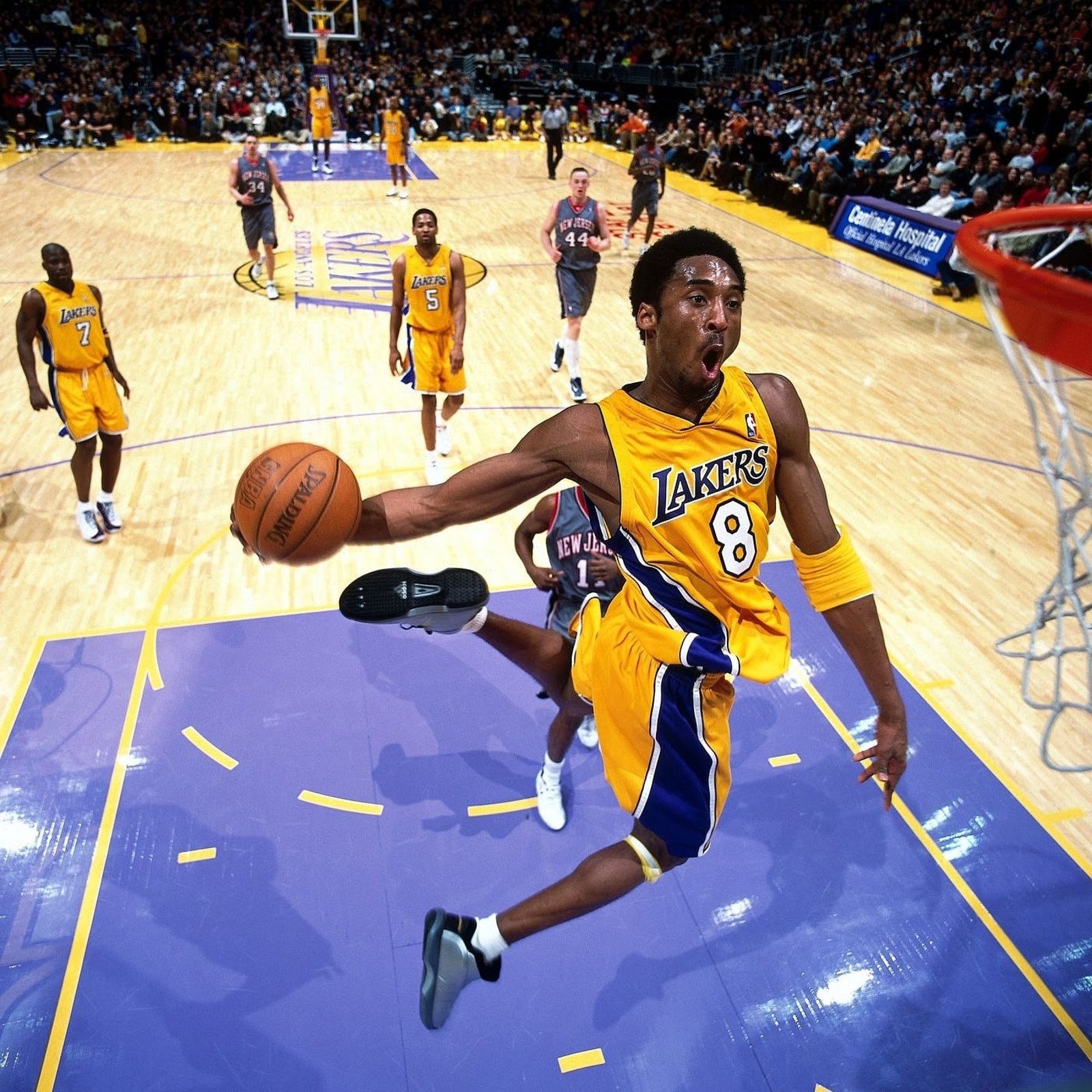 Adidas Kobe Bryant Los Angeles Lakers #8 Adidas NBA Jersey Sz M Size US M / EU 48-50 / 2 - 12 Thumbnail