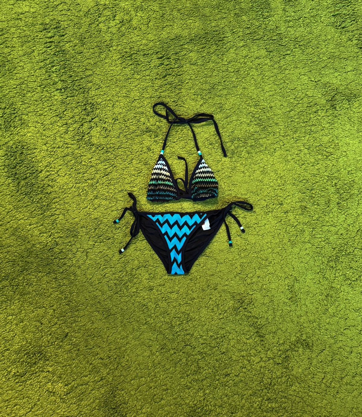 Missoni Missoni coloured zig zag pattern bikini set panties + bra Size ONE SIZE - 1 Thumbnail