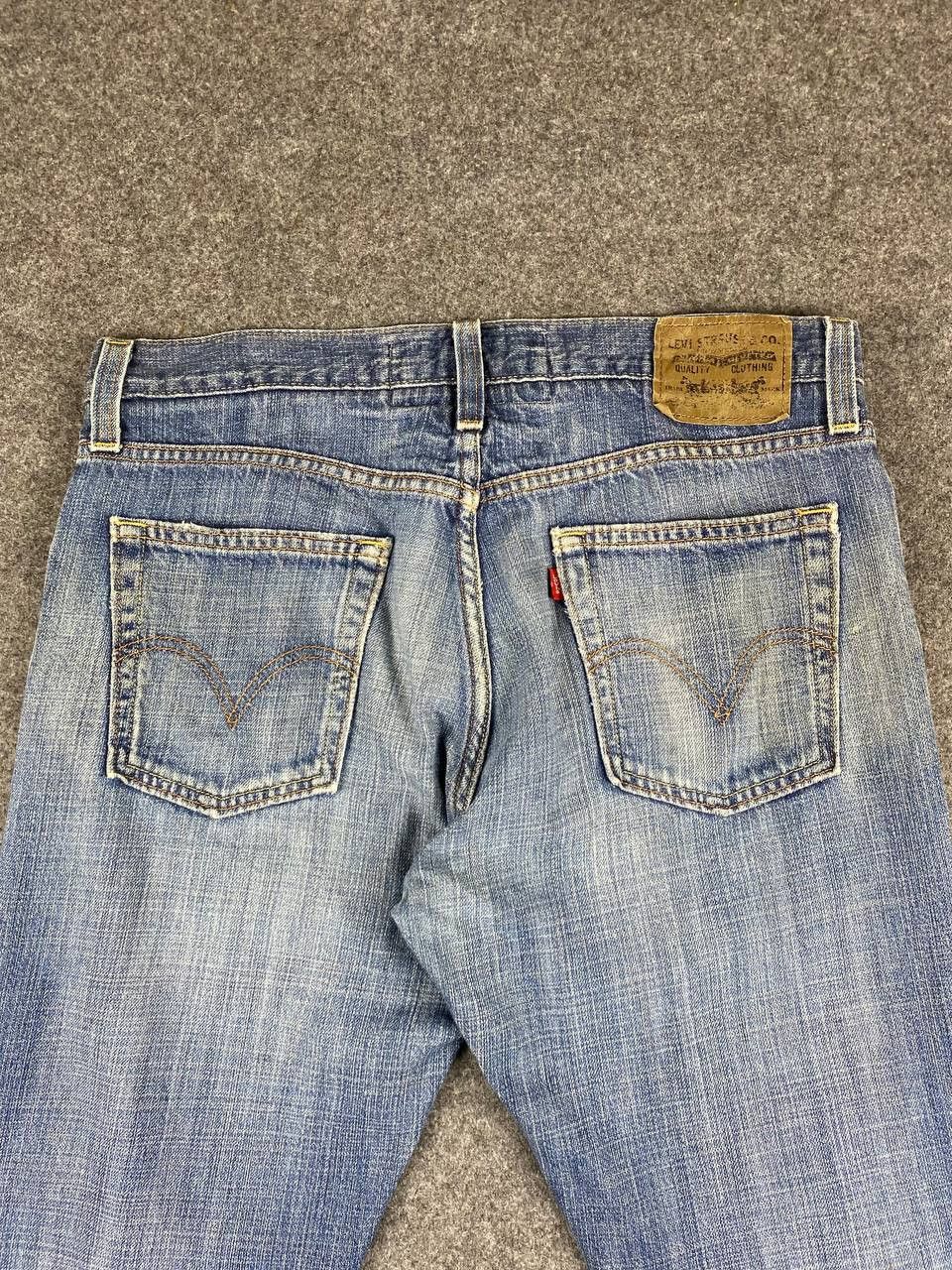 Levi's levis 514 slim straight distressed denim nice design Size US 37 - 3 Thumbnail