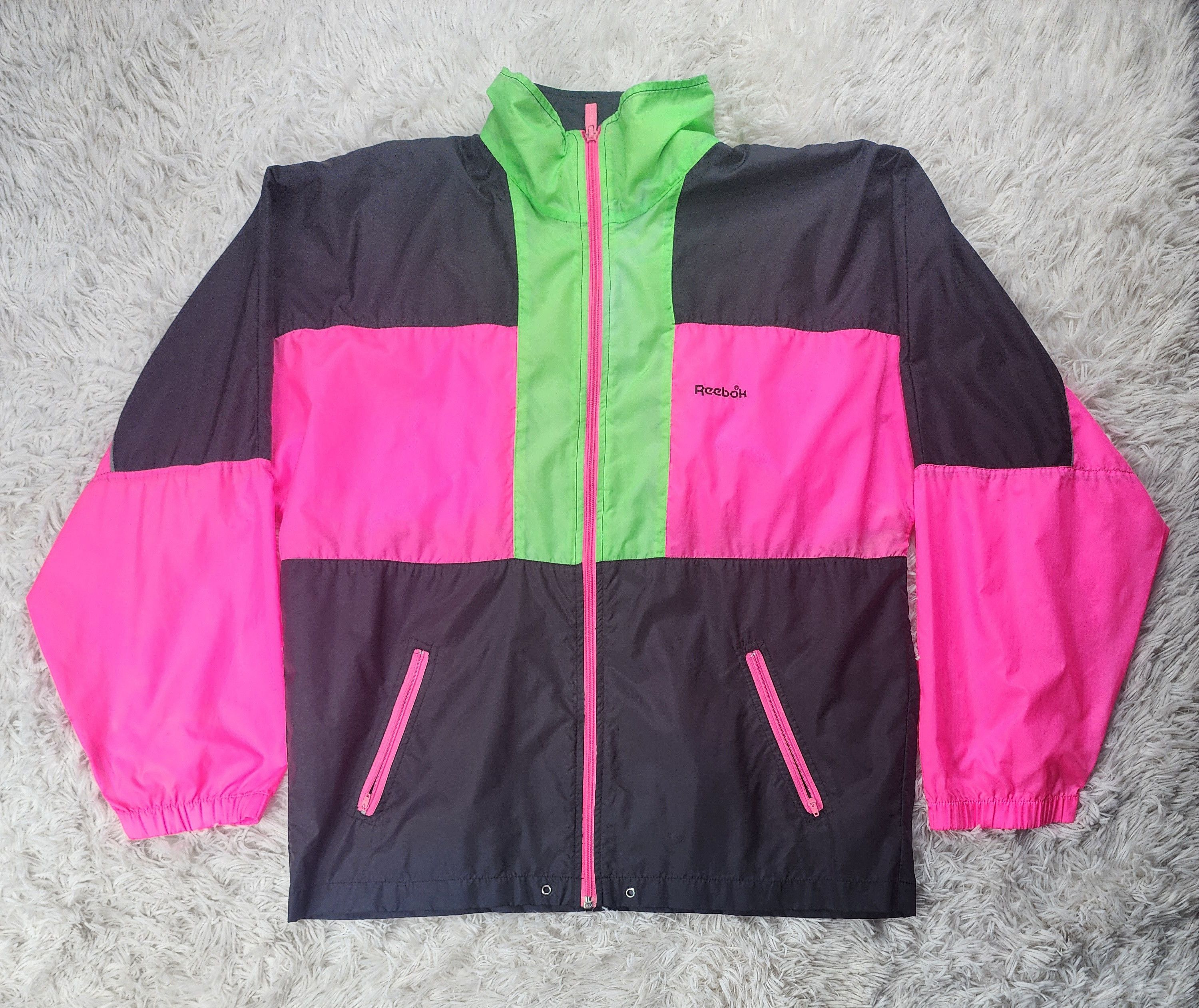 Reebok Vintage Reebok full zip windbreaker jacket Size US M / EU 48-50 / 2 - 1 Thumbnail