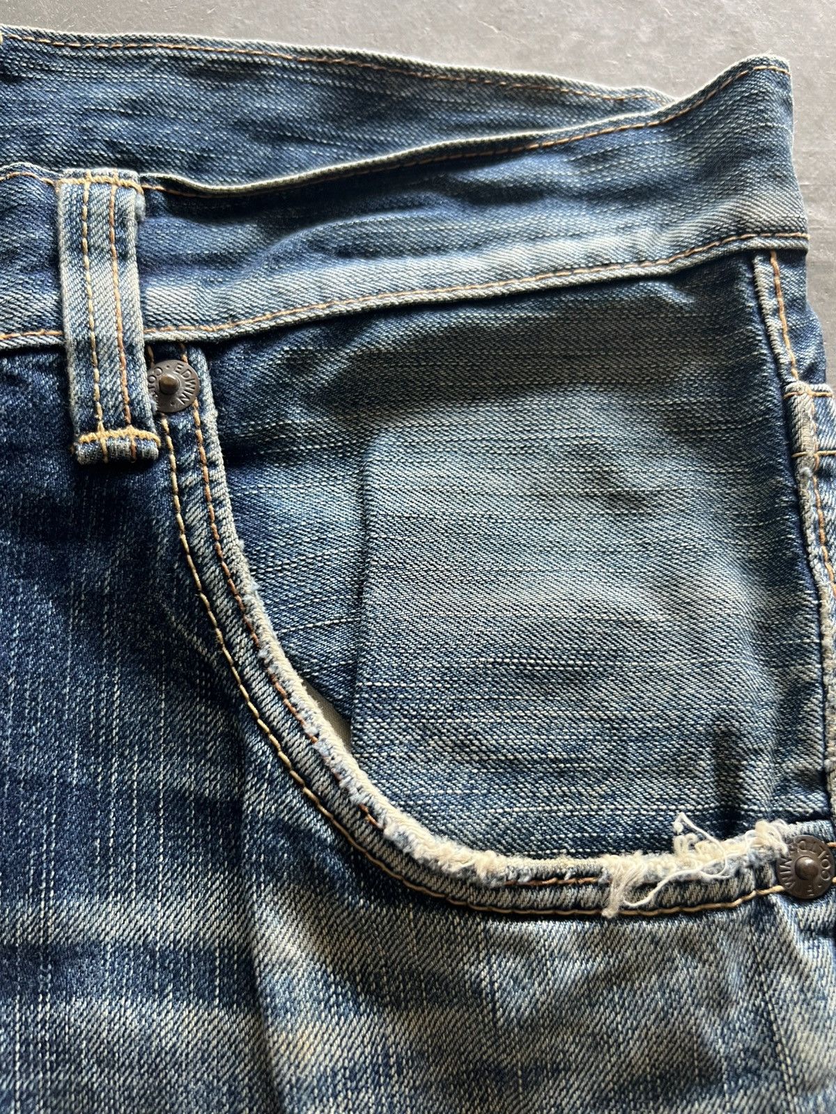 20471120 × Edwin × Japanese Brand flare edwin blue trip 503 dope faded washed punk grunge Size US 33 - 8 Thumbnail