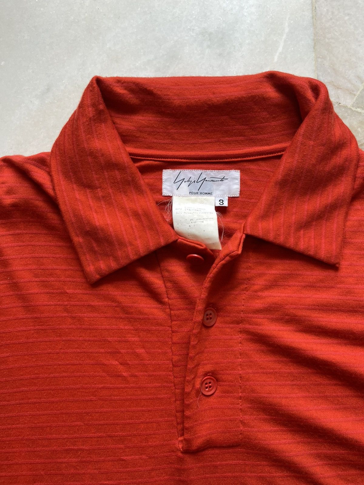 Yohji Yamamoto Yohji Yamamoto Pour Homme Polo Long Sleeve Shirt Size US L / EU 52-54 / 3 - 3 Thumbnail