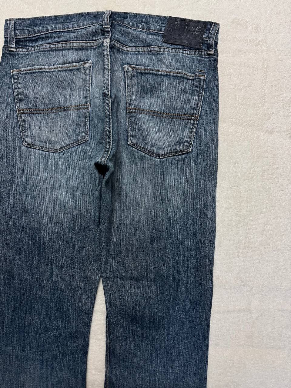 Levi's GRUNGE Levi’s Slim Straight Fit Faded Distressed Blue Jeans Size US 33 - 18 Thumbnail
