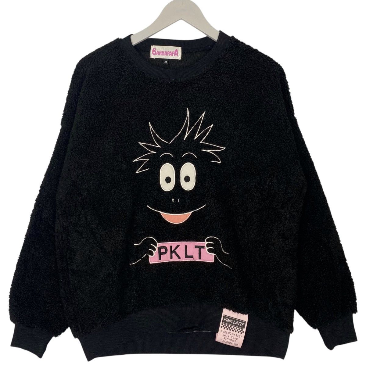 Vintage Vintage Barbapapa Fleece Sweatshirt Crewneck Black Big Logo Size US XS / EU 42 / 0 - 1 Thumbnail