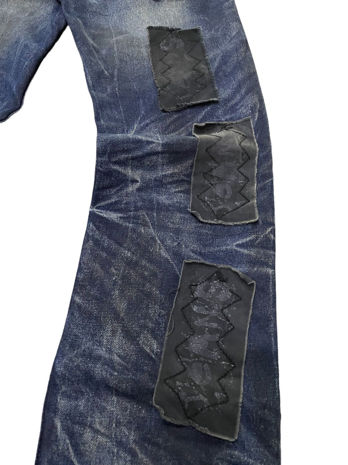 Japanese Brand × Kapital Cattan Farm Japan Uru Boro Claw Mark Dirt Wash Jeans Size US 30 / EU 46 - 16 Thumbnail