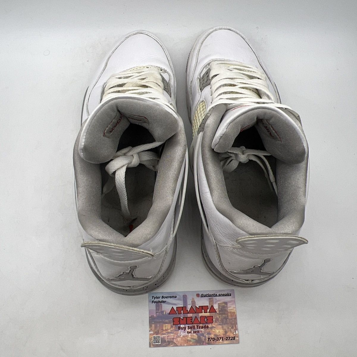 Jordan Brand Air Jordan 4 white Oreo Size US 12 / EU 45 - 6 Thumbnail